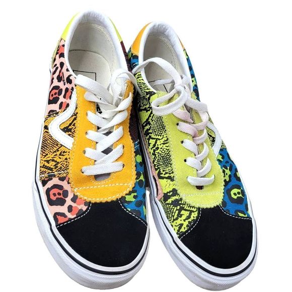 Vans Patchwork Sport Multi-Color Lace-Up Skate Shoes US Men's 6.5/Women's 8 - Picture 3 of 10